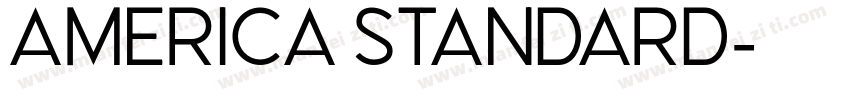 America Standard字体转换
